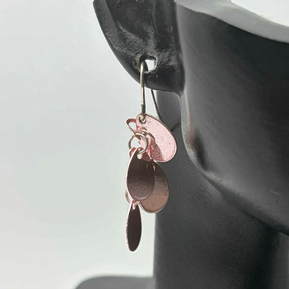 Pink Petal Dangle Earrings